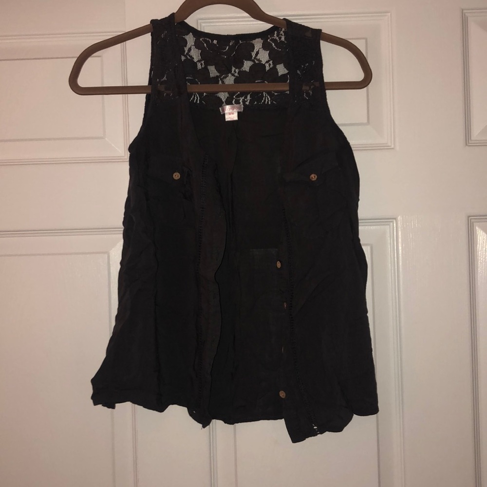 Button up tank top